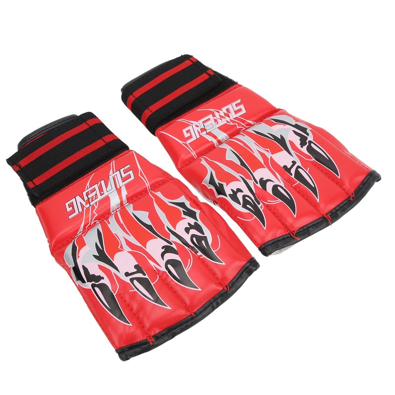 Pair Fight Gloves HalfFinger SweatProof with High Elastic Band for