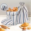3Pack Reusable Bread Bags for Homemade bread -Plastic Lined- Linen