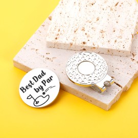 Gifts for Dad Golf Ball Marker Hat Clip for Men Him Dad Fathers Day Birthday Gifts from Son Daughter New Dad Gift for Men First Time Dad Stepdad Grandpa