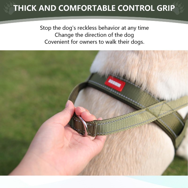 No Pull Dog Harness for Medium Dogs - Upgraded Heavy