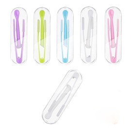 HARY 6 Stück Kontaktlinsen Einsetzhilfe Kontaktlinsen Entfernen Zubehör Entferner Weiche linsen für Unterwegs Reisen Haushalt