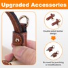 Strap for Longchamp Mini Bag Strap, Brown Leather Adjustable Handbag