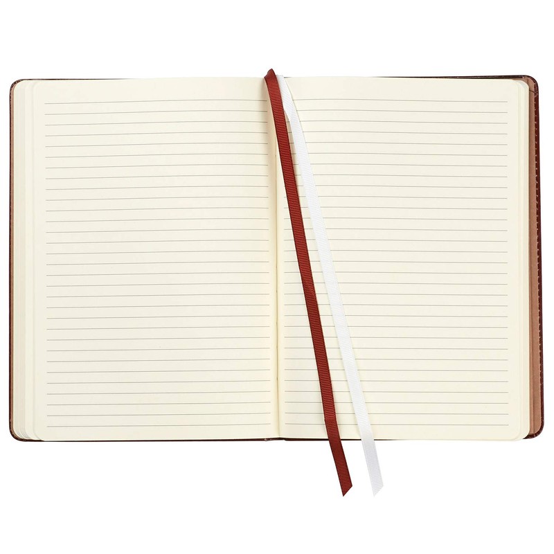 C.R. Gibson Brown Professional Leather Journal Notebook, 6" W x