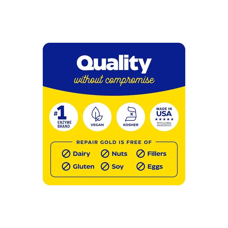 Enzymedica Repair Gold Suplemento 30 Cápsulas Músculos Sin Sabor
