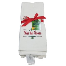 St Nicholas Square Set of 2 Christmas Monogrammed Kitchen Towels