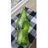 Vintage Decanter Fish Shaped Glass 13" Green Italian Wine Bottle