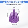 sourcing map 6Pcs M3x6 Aluminum Thumb Screws, 12x16mm(ODxH) Computer Case