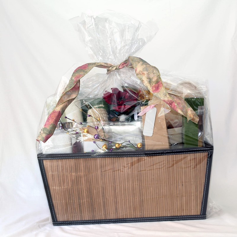 Extra Large Cellophane Bags, 40x50 Inch Clear Cellophane Wrap for