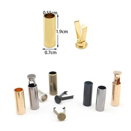 50 Sets 5 Colors Shoelace Tips Alloy Shoelace Head for DIY Shoe Laces Tips Protector Alloy Shoelace Heads and Cords End Metal Aglet Replacement Head for Shoestrings Or Clothes etc