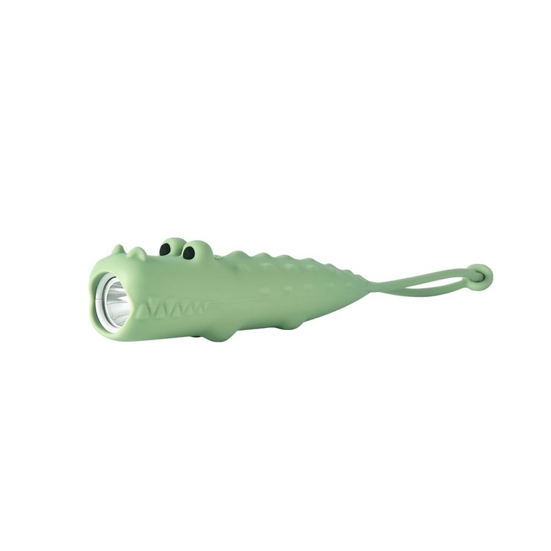 YZYOE New Rechargeable Crocodile LED Flashlight, Cute Animal Shaped Silicone