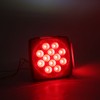 Pair LED Square Lights 12V Trailer Tail Brake Lamp High