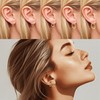 5 Pairs of Hoop Earrings for Men and Women, 316L