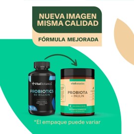 Probioticos Y Prebioticos Con 90 Capsulas | Vitalbotanics Sabor Probiotics 60 Billion