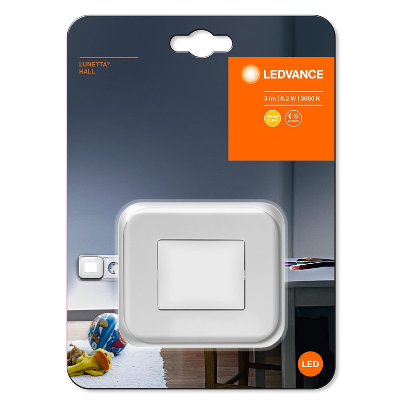 LEDVANCE LED Night Light, Indoor Light, Day Night Sensor, Warm