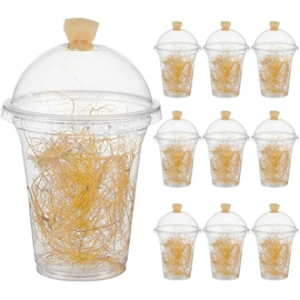 Honeydak 50 Pack Praying Mantis Habitat, Live Chinese Ootheca Praying Mantis Egg Case Clear Incubator Cup Hatching Habitat Kit