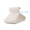 ADEPTNA PACK OF 40 PLASTIC NURSERY HANGERS BABY COAT HANGERS