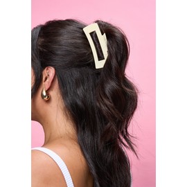 Oz Essentials Medium Claw Clip - Cream