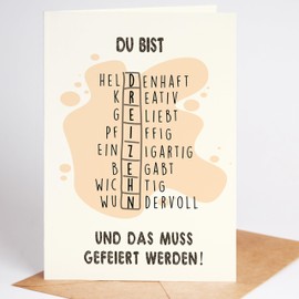 Lovely Cards - Puzzle Card - 13th Birthday Girls Boys - Gifts for Teenagers - Gifts Girls 13 Years - Birthday Card A6 (13 Years)