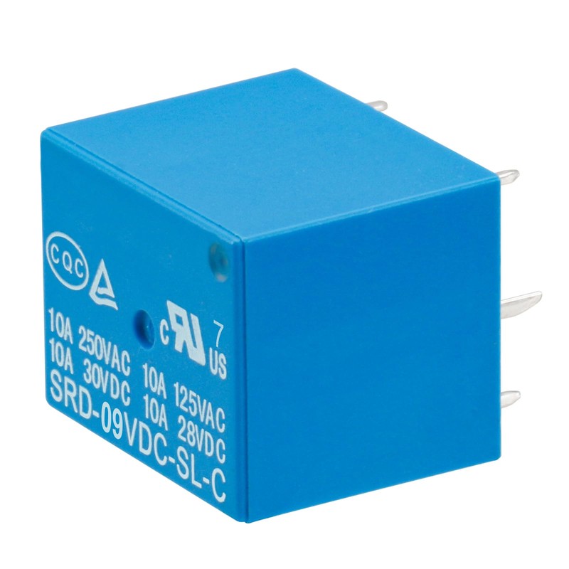 Weasch 2 Pack PCB Power Relay SRD-09VDC-SL-C, DC 9V Coil,
