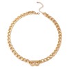 Wendalern Cuban Link Chain Initial Chain Large B Letter Choker