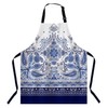 Xuwenz Paisley Pattern Apron Adjustable Neck Bib Apron for Men