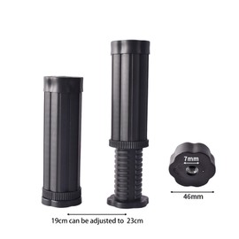 KOVNISE Adjustable Bed Frame Support Legs 19-32cm Support Legs Replacement with Connecting Tabs for Bed Frame/Bed Centre/Furniture Heavy Duty Metal Slatted Support Legs 4 Pack