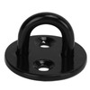5Pcs Eye Plate Thickened Black Stainless Steel Enhanced Load Bearing