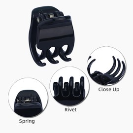 WKRTDY Pack of 16 Mini Plastic Hair Clips for Girls and Women - Small Size Hair Clips for a Perfect Hold