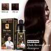 Black Hair Colour, Colouring Shampoo for Men and Women, Colouring