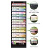 REGELETO 15+1 Pockets Daily Schedule Pocket Chart with 30 Pcs
