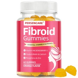 VAEYAE 60 Count Natural Orange Flavor Fibroid Gummies for Women Shrink Ovarian Cysts, Hormone Balance for Conception & Help to Get Pregnant Fast, Fertility Gummy for Female Warm Uterus and Womb Detox