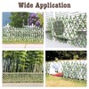 Japard Wood Lattice Panels with Artificial Ivy, Wooden Privacy Fence