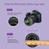 CamDesign 72MM Snap-On Front Lens Cap/Cover for Canon, Nikon, Sony,