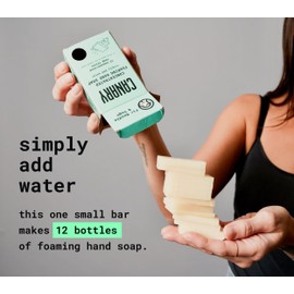 Canary Foaming Hand Soap Bars Kit - Refillable Zero Waste Hand Wash Concentrate with Coconut Oil - All Natural, Moisturizing, Organic, Makes Liquid Handsoap, Fir & Sage Scent, makes 24 bottles