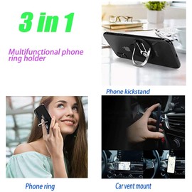 Finger Ring Holder Stand Car Air Vent Mount Compatible with AT&T Vista/Calypso 2, 3-in-1 Kickstand Swivel Zinc Alloy