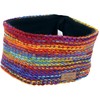 GURU SHOP Wool Knitted Headband from Nepal with Striped Pattern,