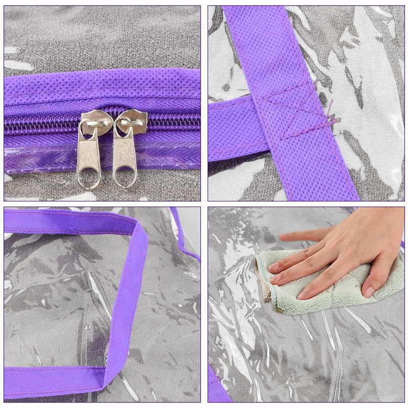 Volumoon Clear Clothes Storage Bag, 3 Pack Large Capacity Storage
