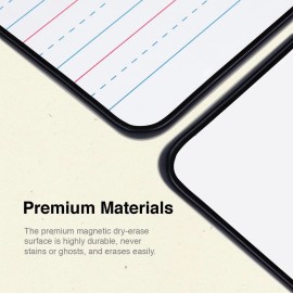 Dry Erase Board for Kids, Set of 2 Lined Magnetic Dry Erase Board for Learning