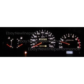 newlinepeformanceLED White Cluster LED Bulb kit For Nissan D21 Hardbody Truck with RPM Tach 1994-1997