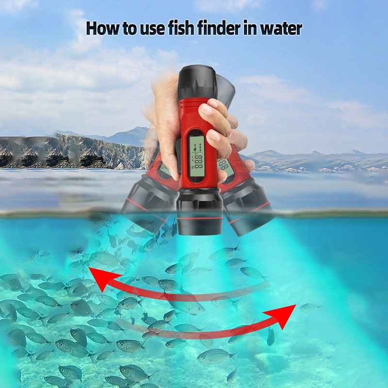 Portable Sonar Fish Finder Waterproof Wireless Depth Finder Ice Fish
