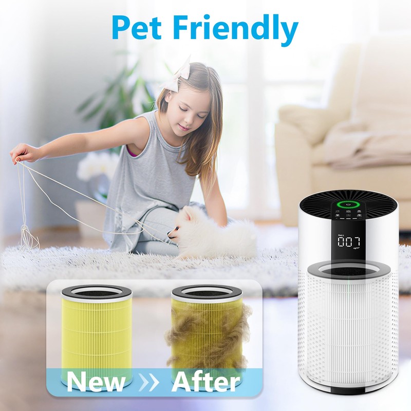 2 Packs HAP609 Pet Care Replacement Filter Compatible with ECOSELF