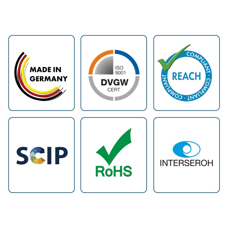 ABA Beul 16001.012.2 Double Nipple with Hexagon, Brass, 1 1/4