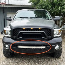 WEISEN For 2003-2019 Dodge Ram 2500 3500 32" LED Light Bar Combo +Bumper Mounts+ Wiring