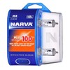 Narva 12V 60/55W H4 Plus 100 Halogen Globe 2-Pieces Pack