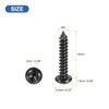 sourcing map Hex Socket Self Tapping Screws, M3 x 16mm