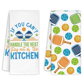 2 Pcs Pickleball Kitchen Towels, Funny Pickleball Hand Towels, Pickle Ball Player Gift, Pickleballs Team Gift, Kitchen Towels Decorative 26x17 inch
