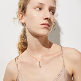 YAFEINI Music Note Necklace 925 Sterling Silver Treble Note Music Pendant Musical Mother's Day Jewelry for Women Mom