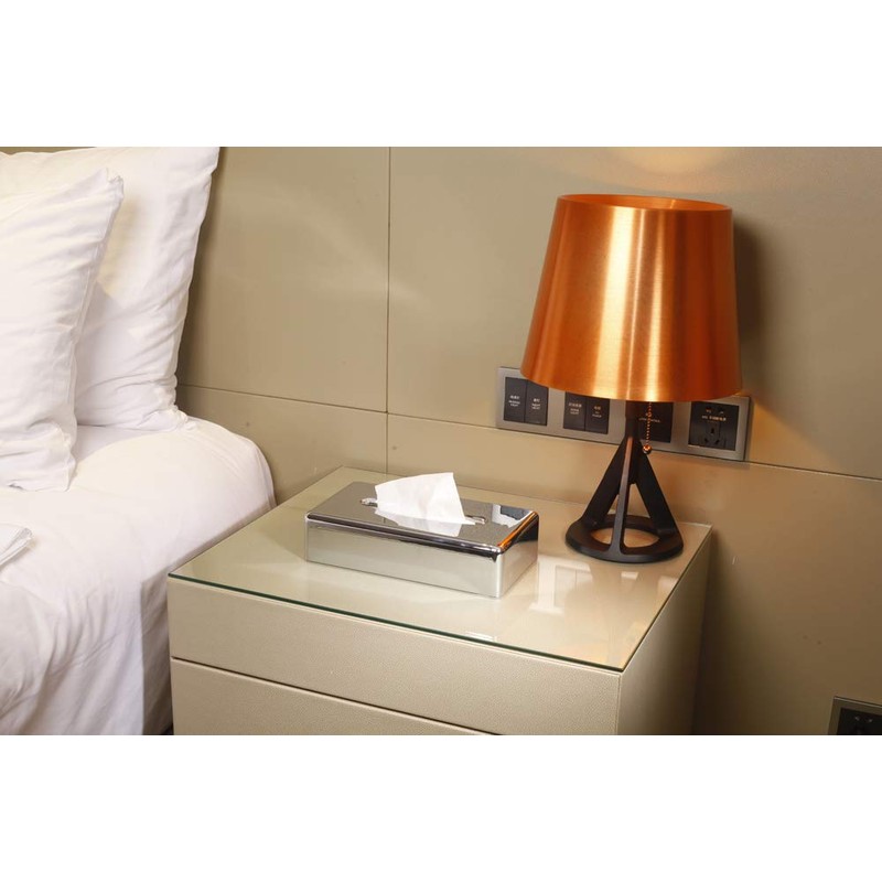 VINN DUNN OBLONG Plastic Tissue Dispenser White, Rectangle Facial Tissue