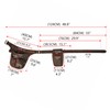 TOURBON Genuine Leather Garden Tool Bag Adjustable Waist Work Belt