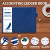 JUBTIC Accounting Ledger Book Horizontal - Expense Tracker Notebook &